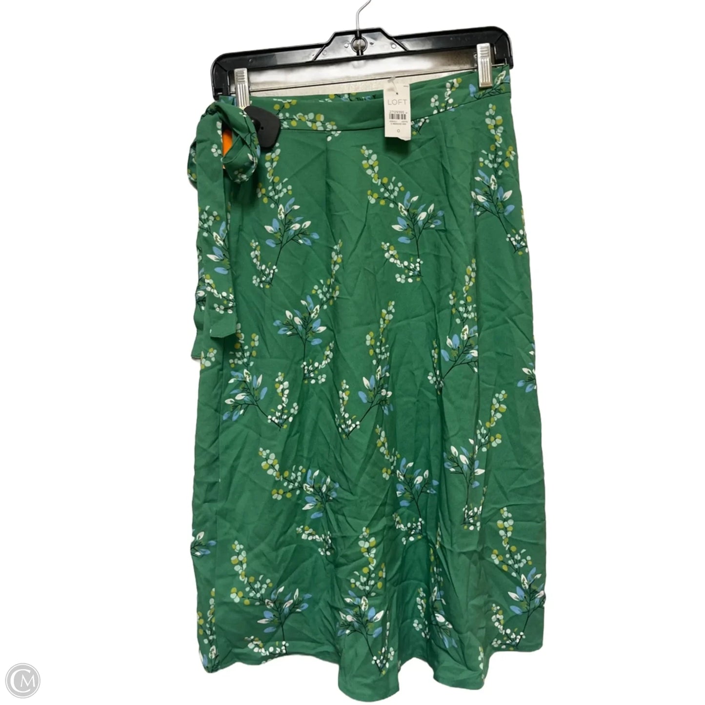 Skirt Midi By Loft In Green, Size: 0