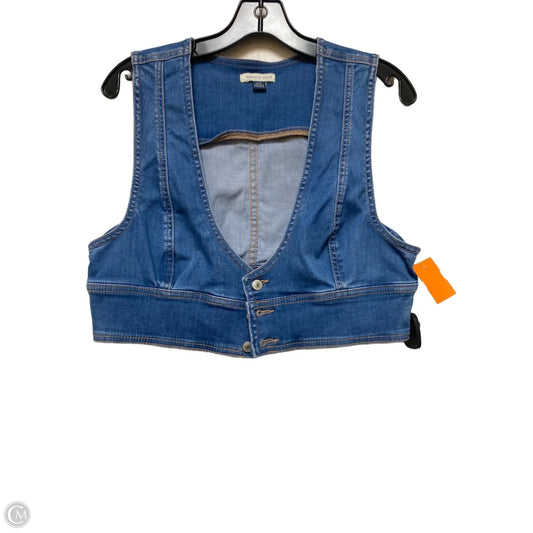 Vest Other By American Eagle In Blue Denim, Size: L