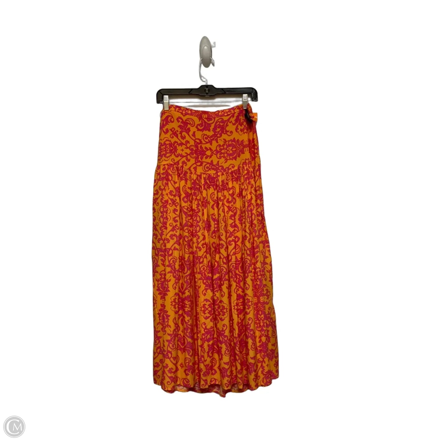 Skirt Maxi By Abel The Label In Orange & Pink, Size: 8