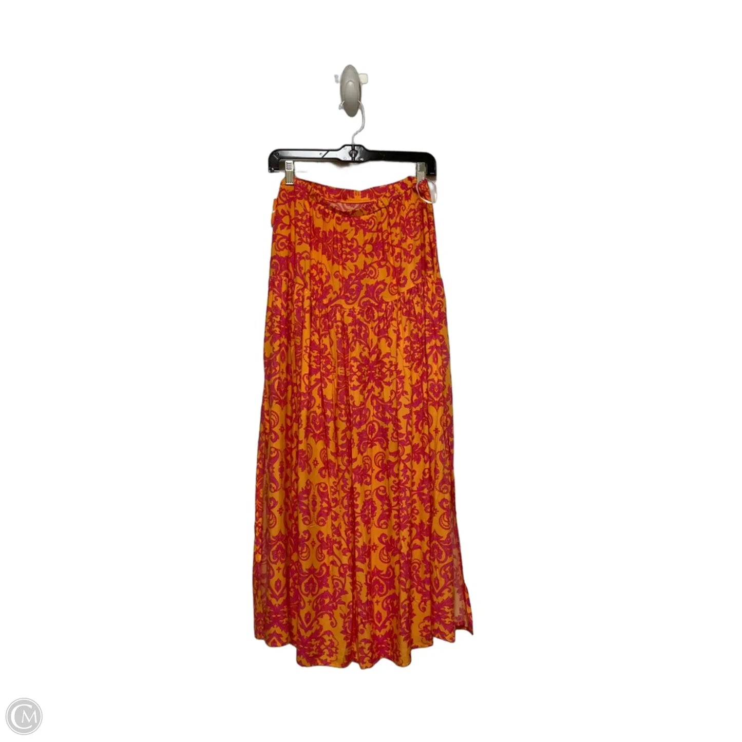 Skirt Maxi By Abel The Label In Orange & Pink, Size: 8
