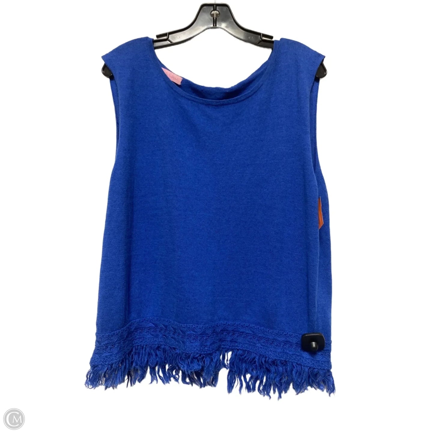 Top Sleeveless Designer By Lilly Pulitzer In Blue, Size: L