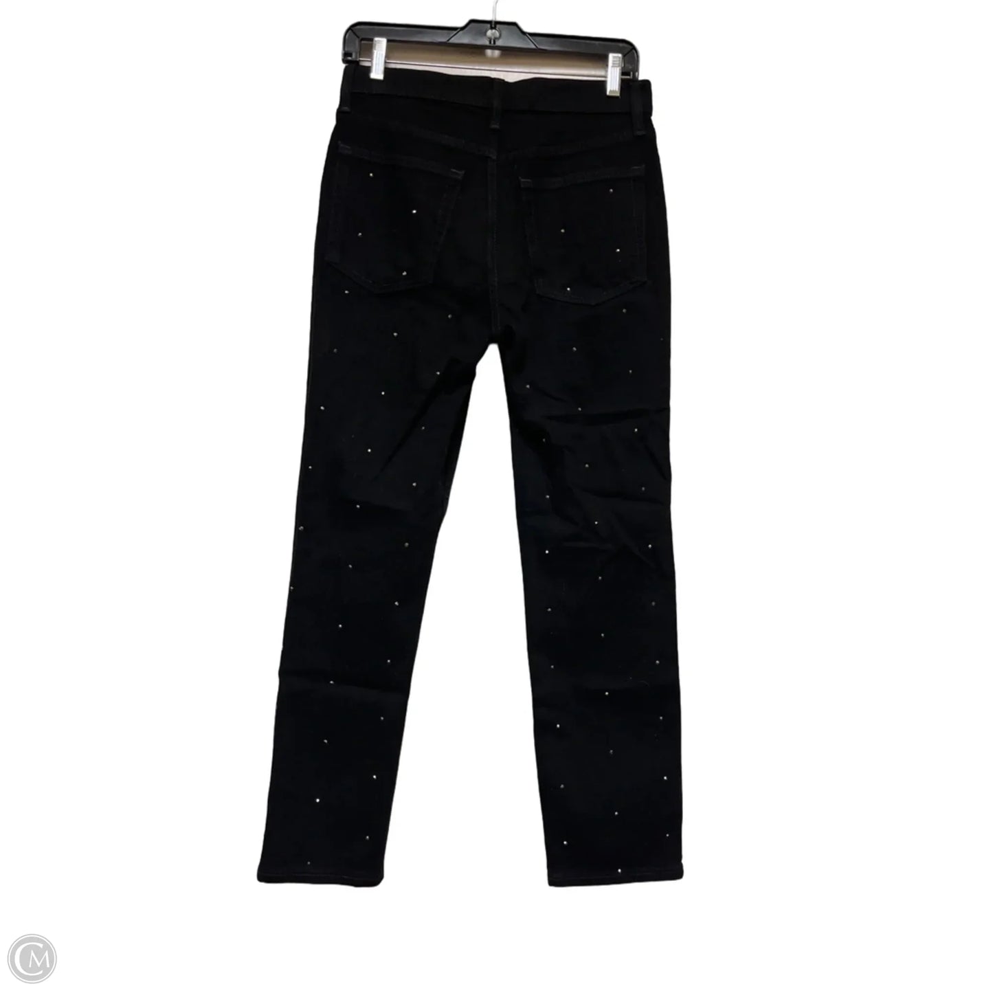 Jeans Straight By Gap In Black Denim, Size: 4