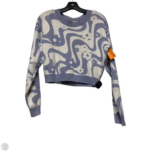 Sweater By Hollister In Purple & White, Size: S