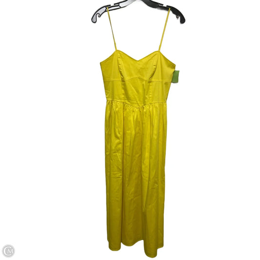 Dress Casual Midi By French Connection In Yellow, Size: Xs