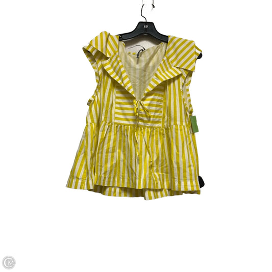 Top Sleeveless By Anthropologie In Striped Pattern, Size: L