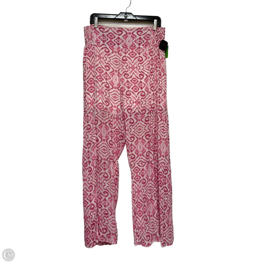 Pants Wide Leg By Nanette By Nanette Lepore In Pink & White, Size: 8