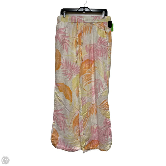 Pants Wide Leg By C And C In Tropical Print, Size: 12