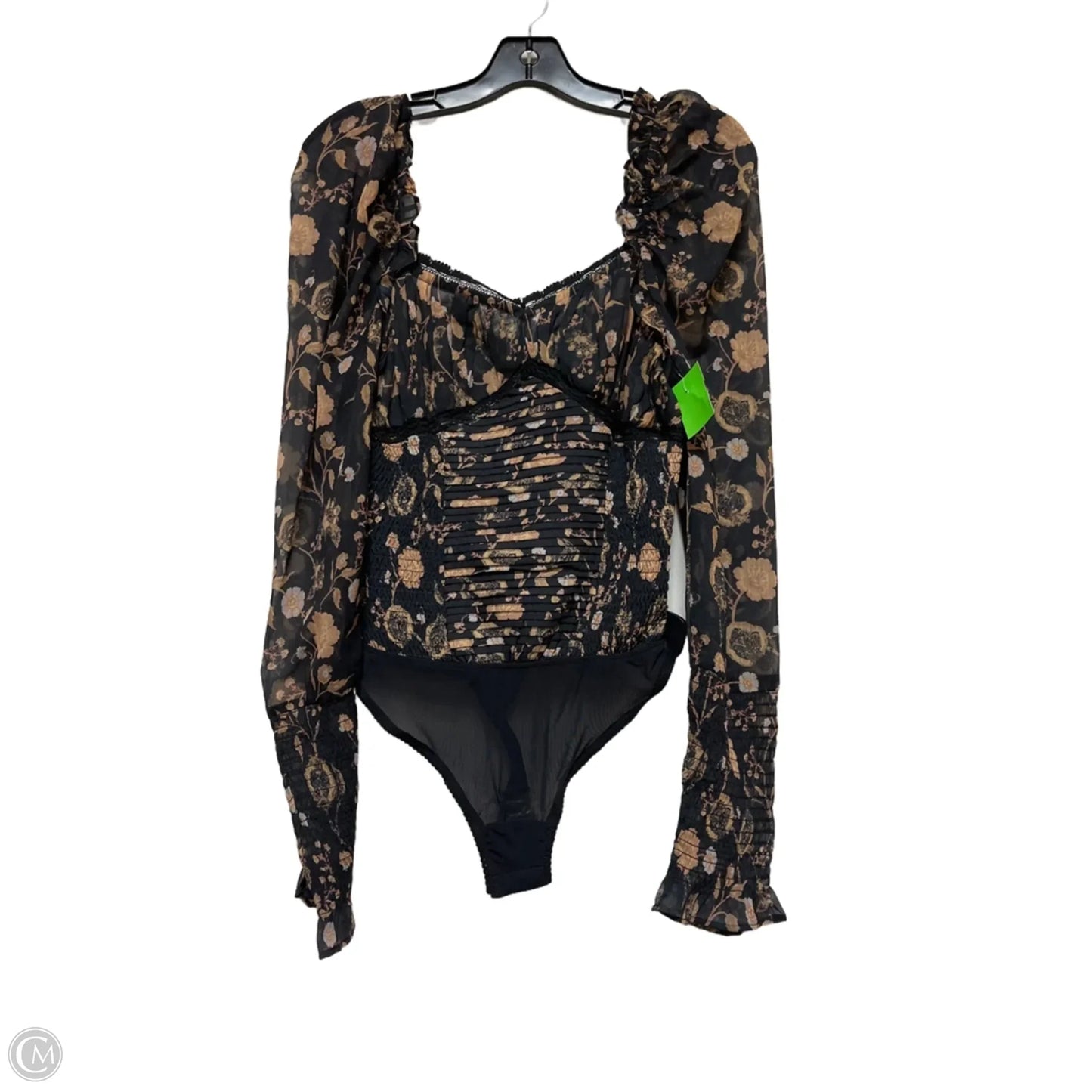 Bodysuit By Free People In Floral Print, Size: Xs