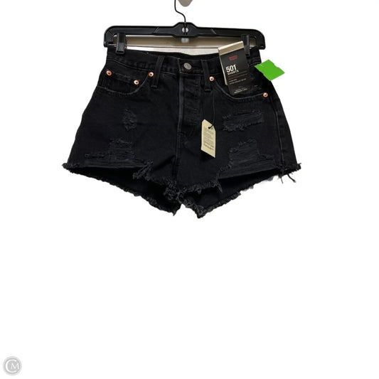 Shorts By Levis In Black Denim, Size: 2