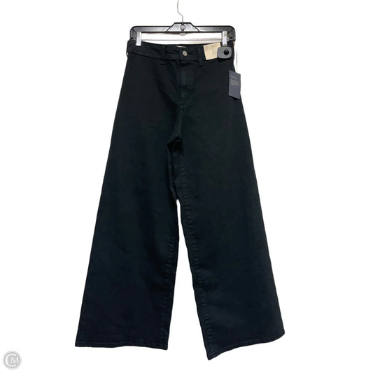 Jeans Wide Leg By Universal Thread In Black Denim, Size: 4