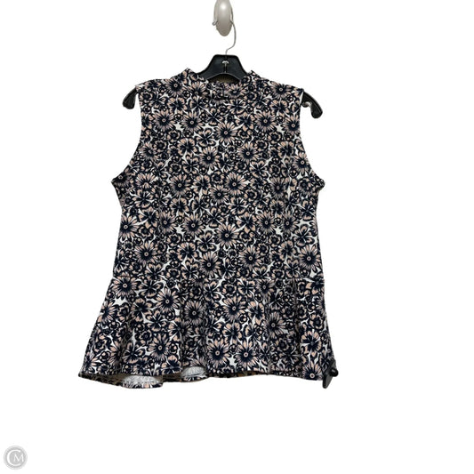 Top Sleeveless By Banana Republic In Floral Print, Size: M