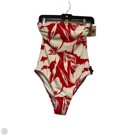 Swimsuit By Shade & Shore In Red & White, Size: S