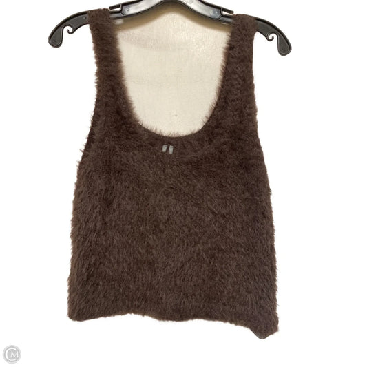 Top Sleeveless By Anthropologie In Brown, Size: S