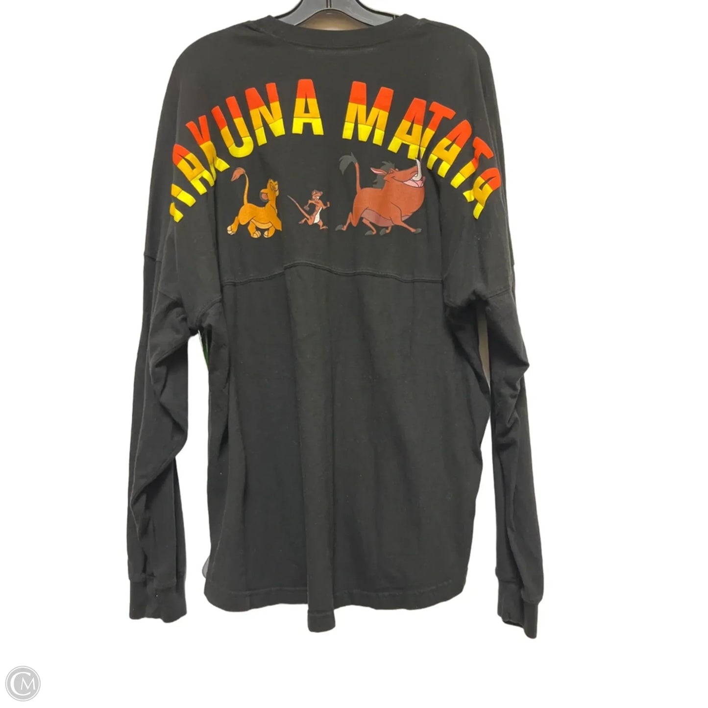 Top Long Sleeve By Disney Store In Black & Orange, Size: Xl