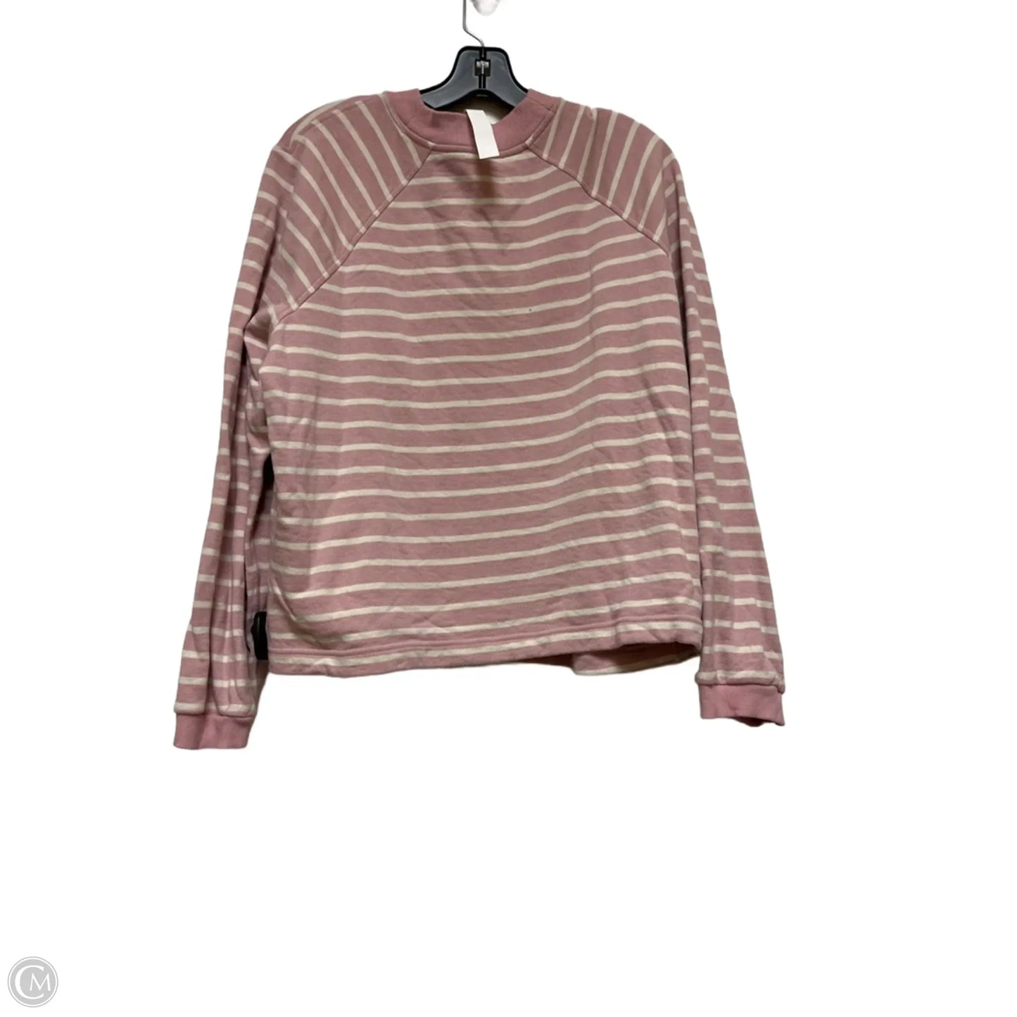 Athletic Sweatshirt Crewneck By Lululemon In Striped Pattern, Size: Xl
