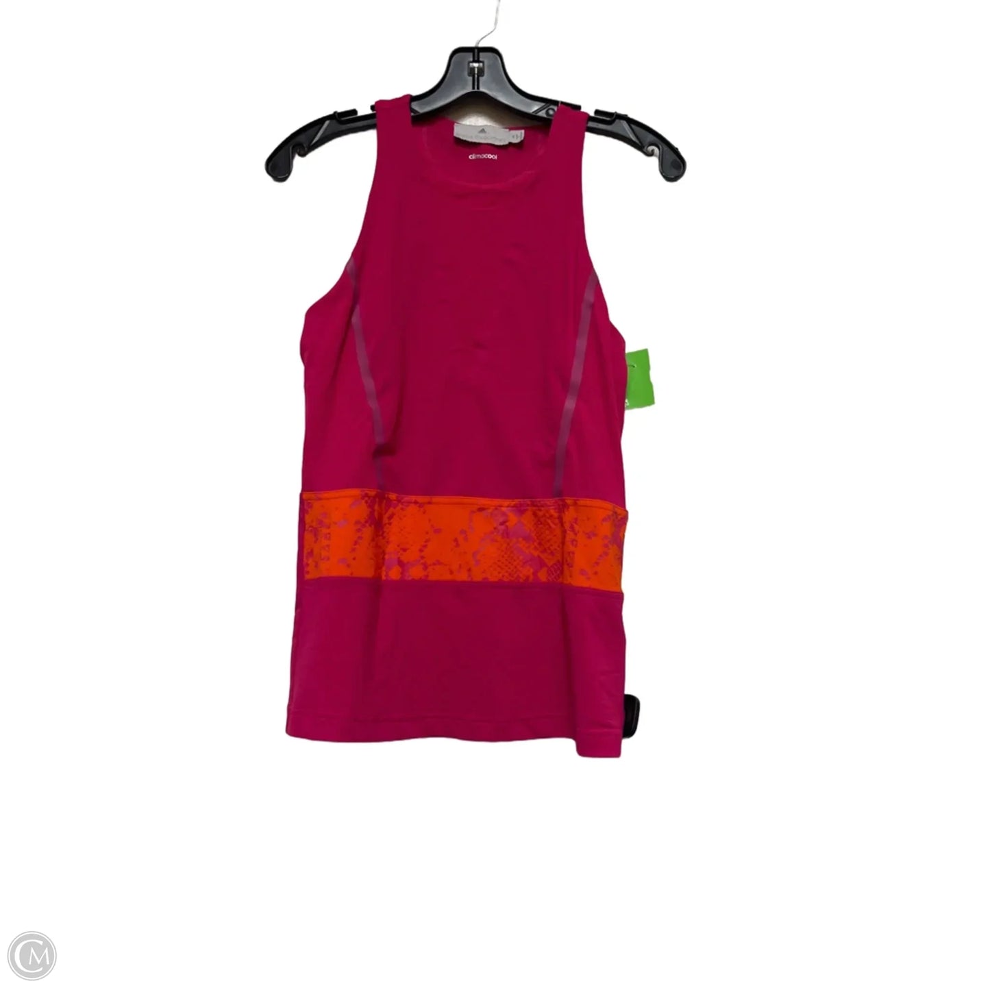 Athletic Tank Top By Adidas In Orange & Pink, Size: M