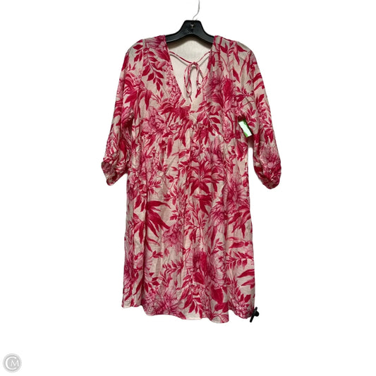 Dress Casual Short By H&m In Pink & White, Size: S