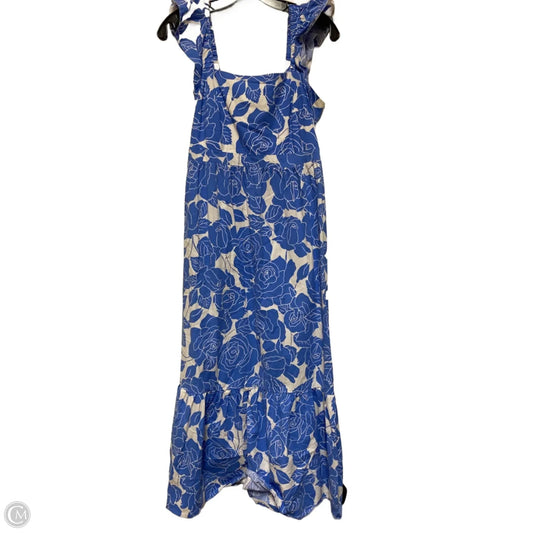 Dress Casual Maxi By London Times In Blue & White, Size: S