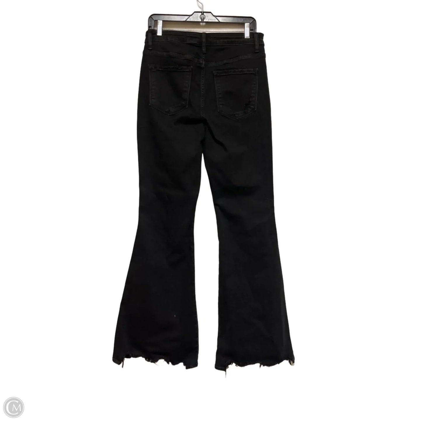 Jeans Flared By Flying Monkey In Black Denim, Size: 8