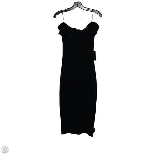 Dress Casual Midi By Express In Black, Size: Xs