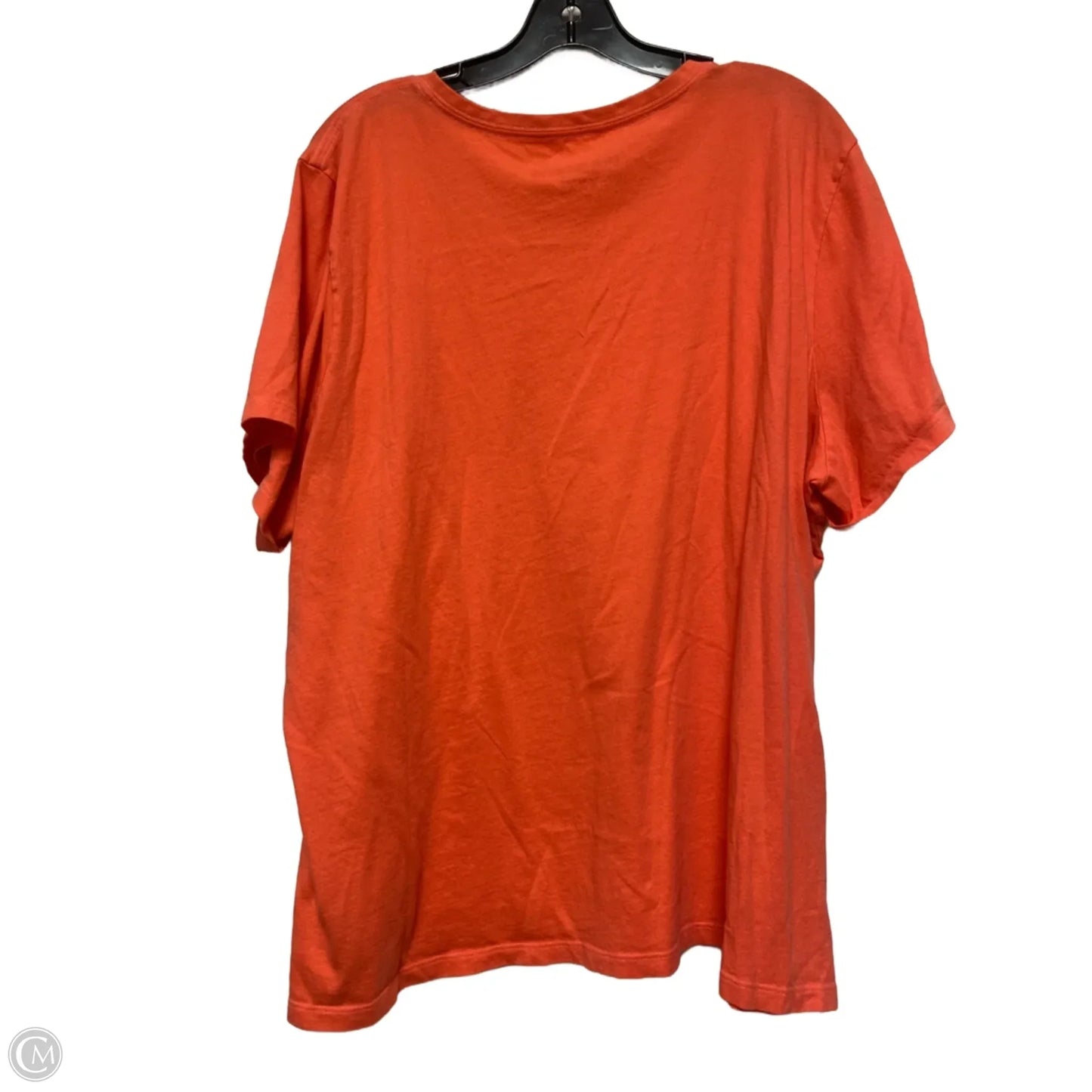 Top Short Sleeve Basic By Life Is Good In Orange, Size: 3x