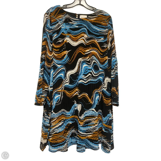 Dress Casual Short By Nine West Apparel In Black & Blue, Size: Xl