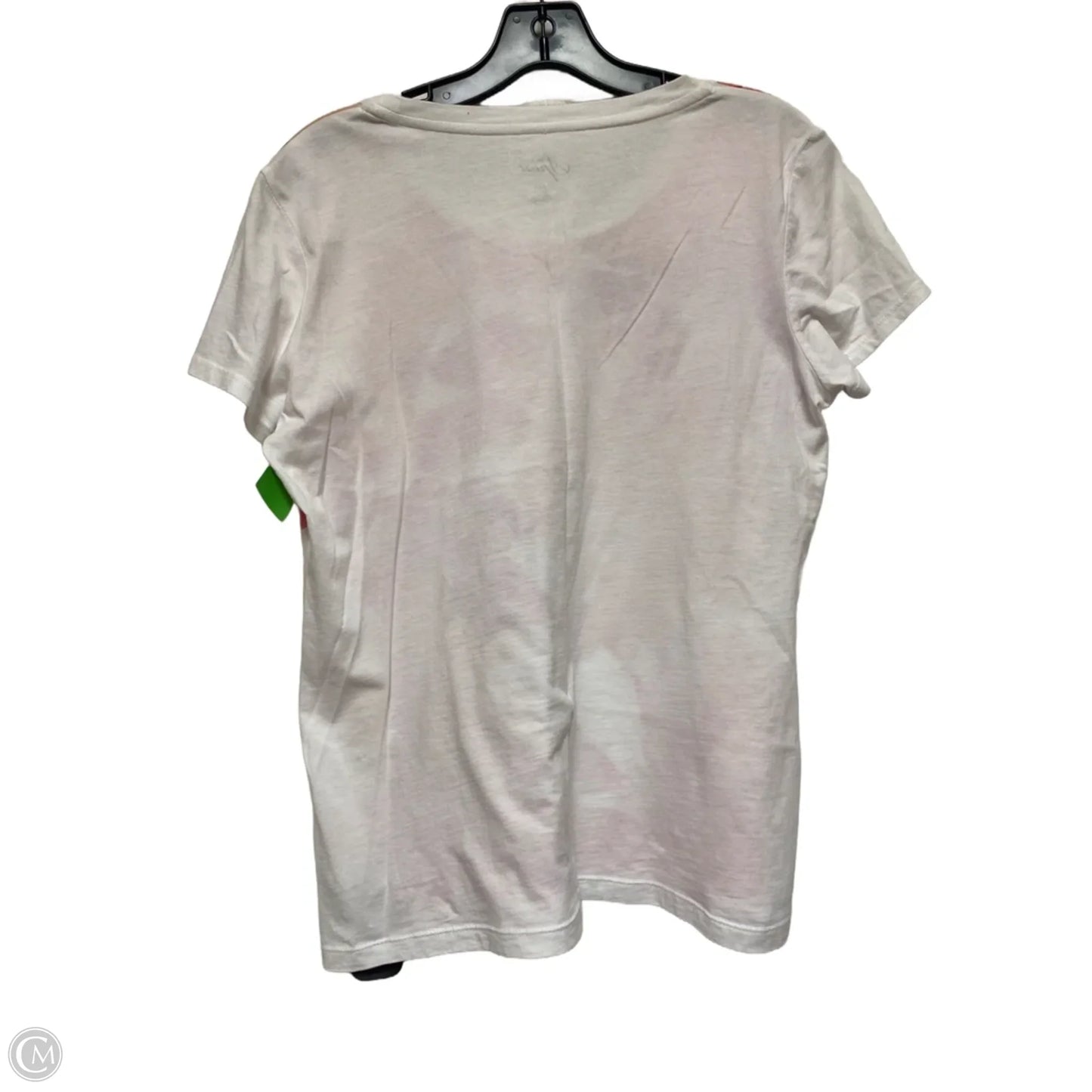 Athletic Top Short Sleeve By Style And Company Sport In Pink & White, Size: M