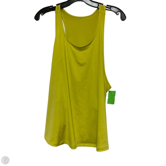 Athletic Tank Top By Lululemon In Chartreuse, Size: 16