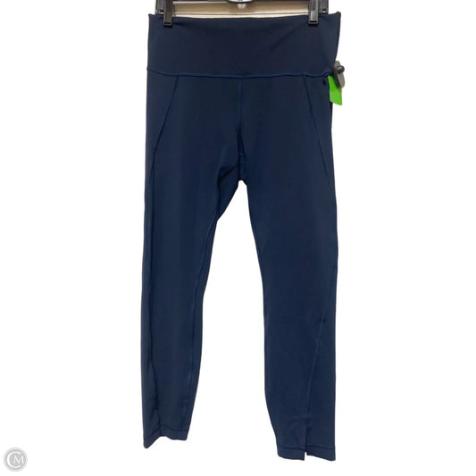 Athletic Leggings By Lululemon In Navy, Size: 12