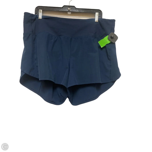 Athletic Shorts By Lululemon In Navy, Size: 16
