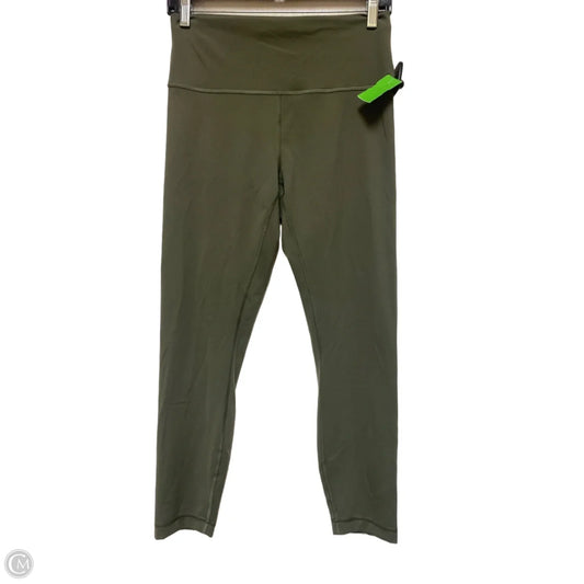 Athletic Leggings By Lululemon In Green, Size: 12