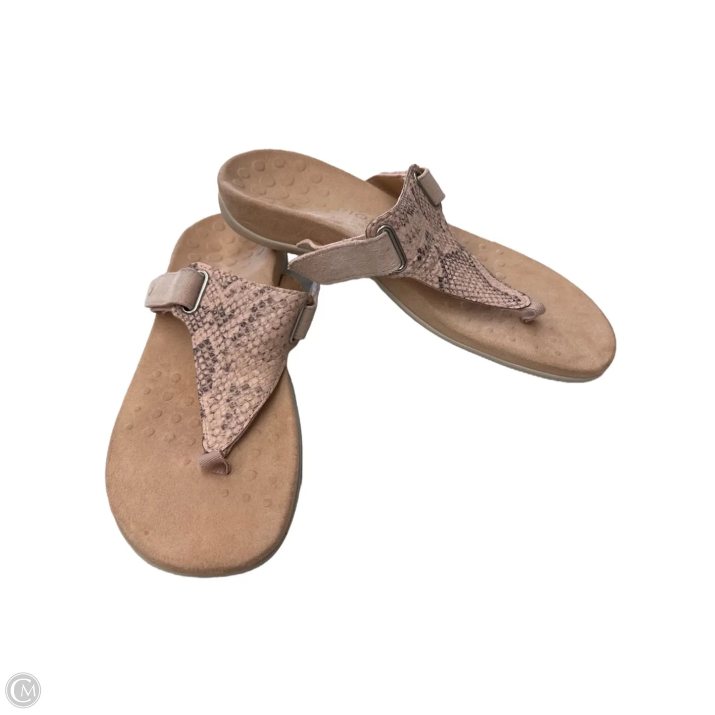 Sandals Flats By Vionic In Pink, Size: 9.5