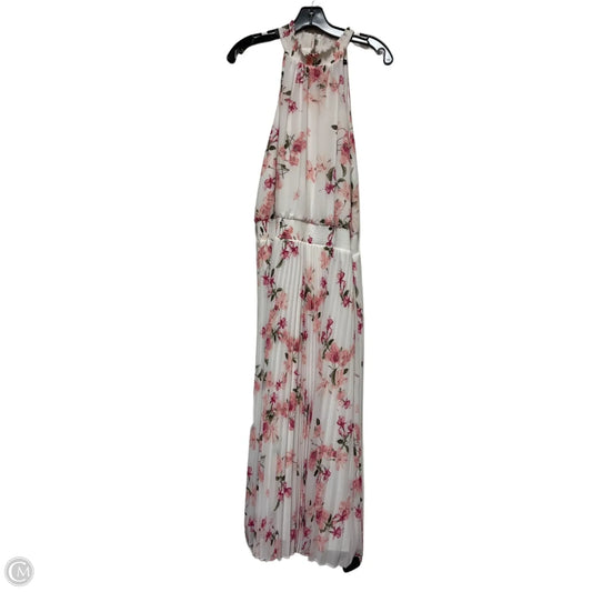 Dress Casual Maxi By White House Black Market In Floral Print, Size: L