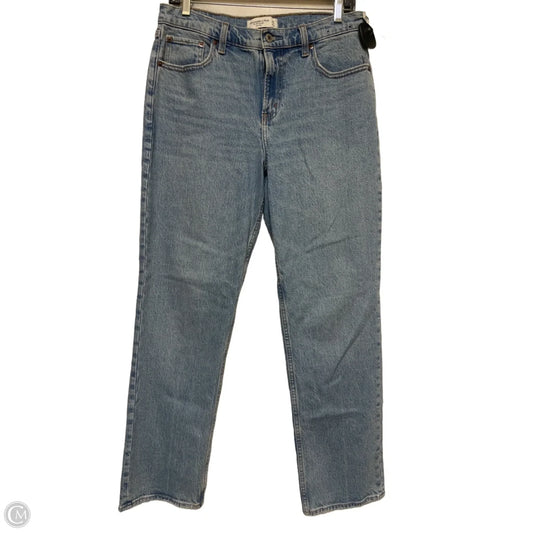 Jeans Straight By Abercrombie And Fitch In Blue Denim, Size: 6