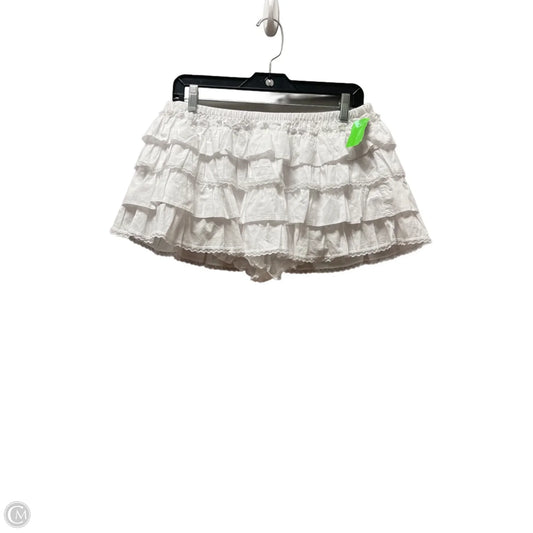 Skort By Sunday Best In White, Size: 8