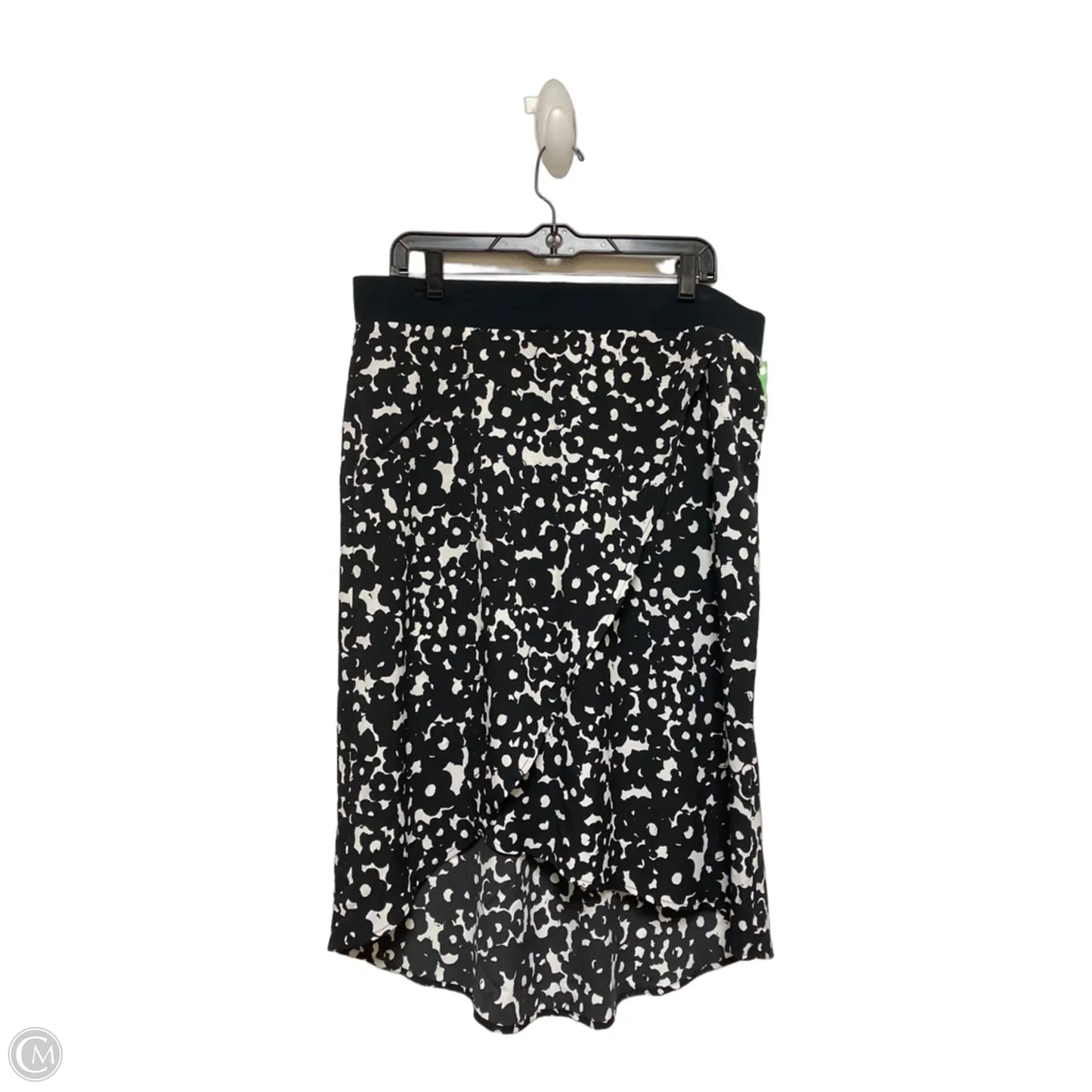 Skirt Midi By Cabi In Black & White, Size: 12