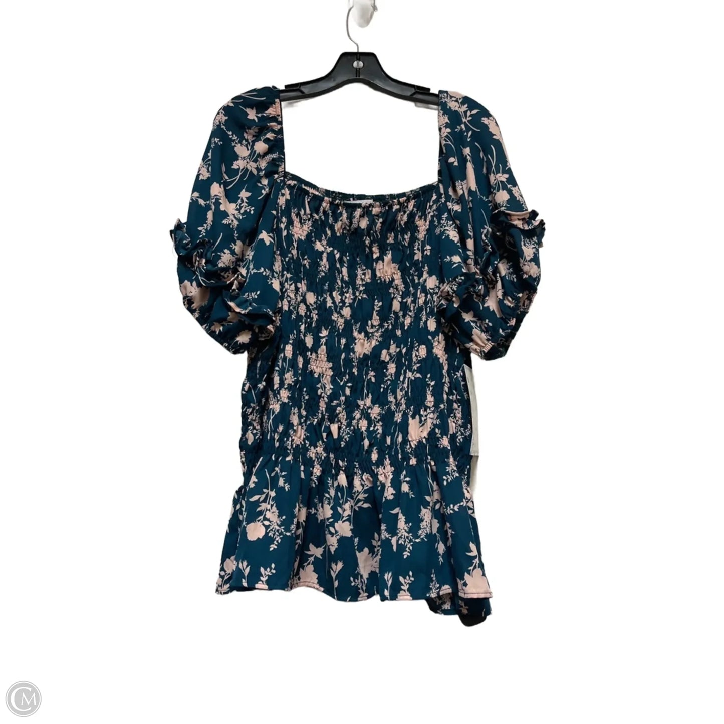Top Short Sleeve By Sweet Rain In Green & Pink, Size: 3x