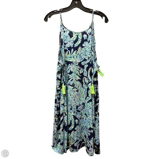 Dress Designer By Lilly Pulitzer In Blue & Green, Size: Xl