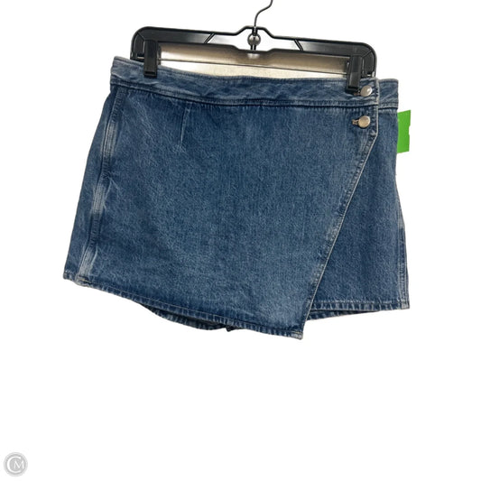 Skort By Madewell In Blue Denim, Size: 6