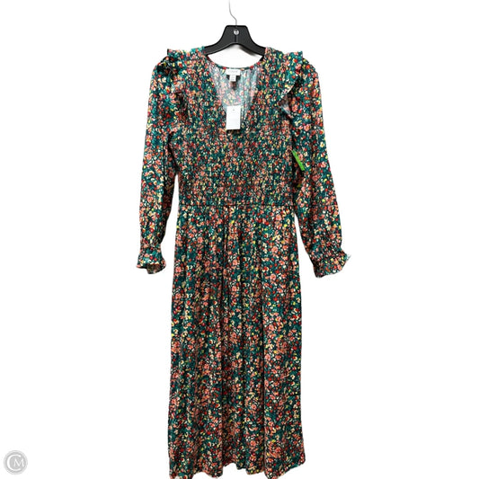 Dress Casual Maxi By J. Crew In Floral Print, Size: Xs