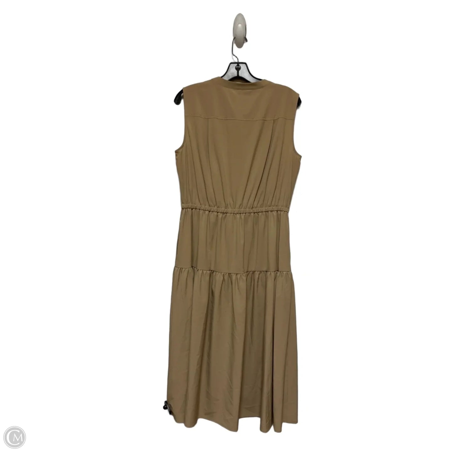 Dress Casual Midi By Dkny In Tan, Size: M