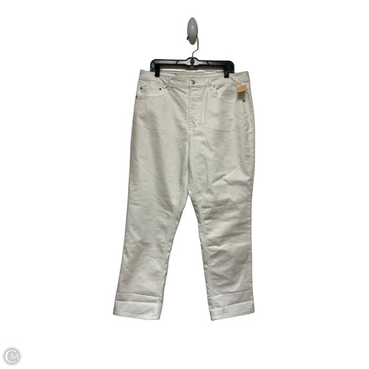 Jeans Designer By Frye In White, Size: 14