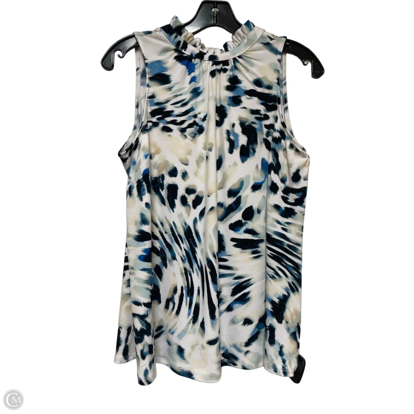 Top Sleeveless By Limited In Black & Blue, Size: S