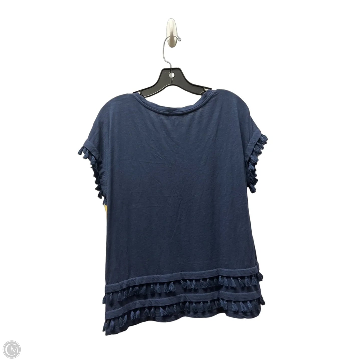 Top Short Sleeve Designer By Lilly Pulitzer In Navy, Size: S