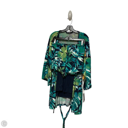 Pajamas 2pc By Clothes Mentor In Blue & Green, Size: Xxl