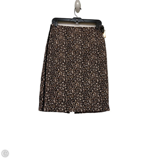 Skirt Midi By White House Black Market In Leopard Print, Size: 8