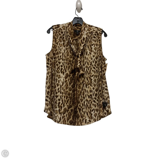 Top Sleeveless By J. Crew In Leopard Print, Size: M