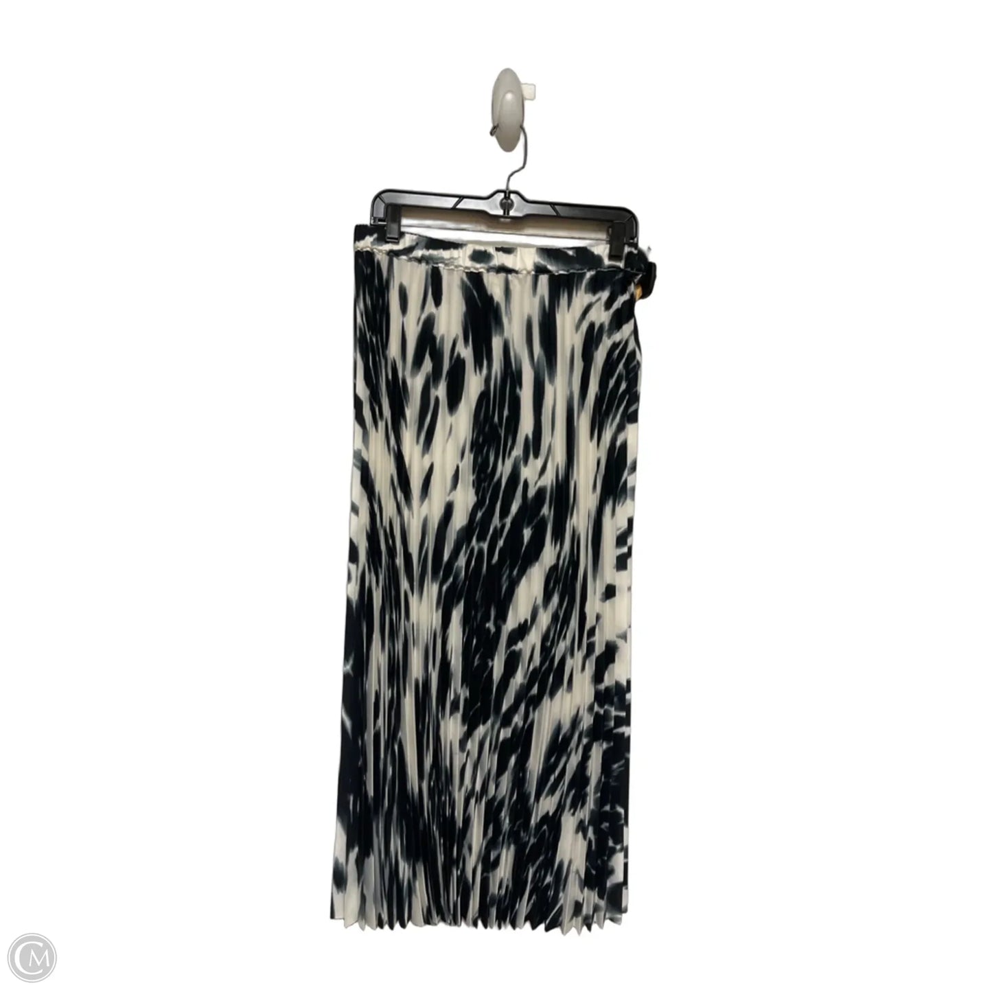Skirt Maxi By Clothes Mentor In Black & White, Size: 12