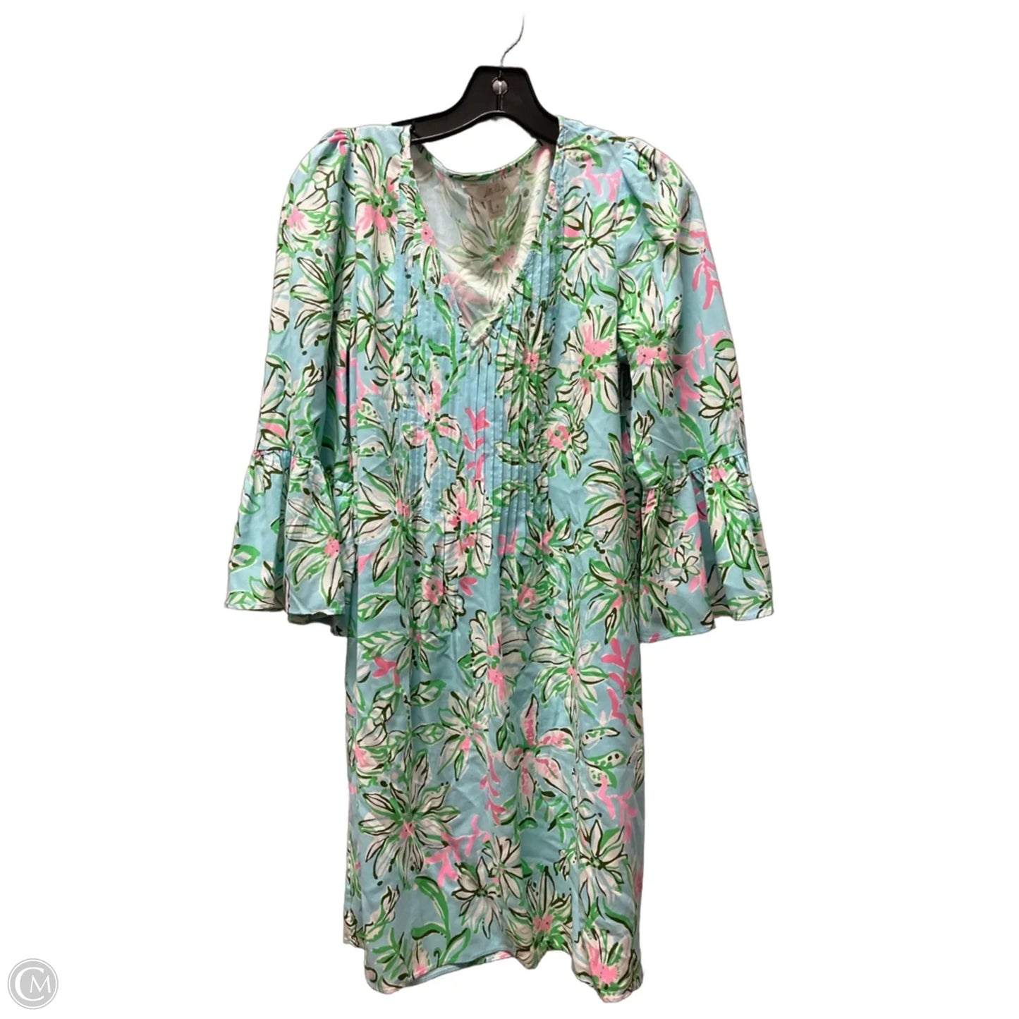 Dress Designer By Lilly Pulitzer In Blue & Green, Size: 6
