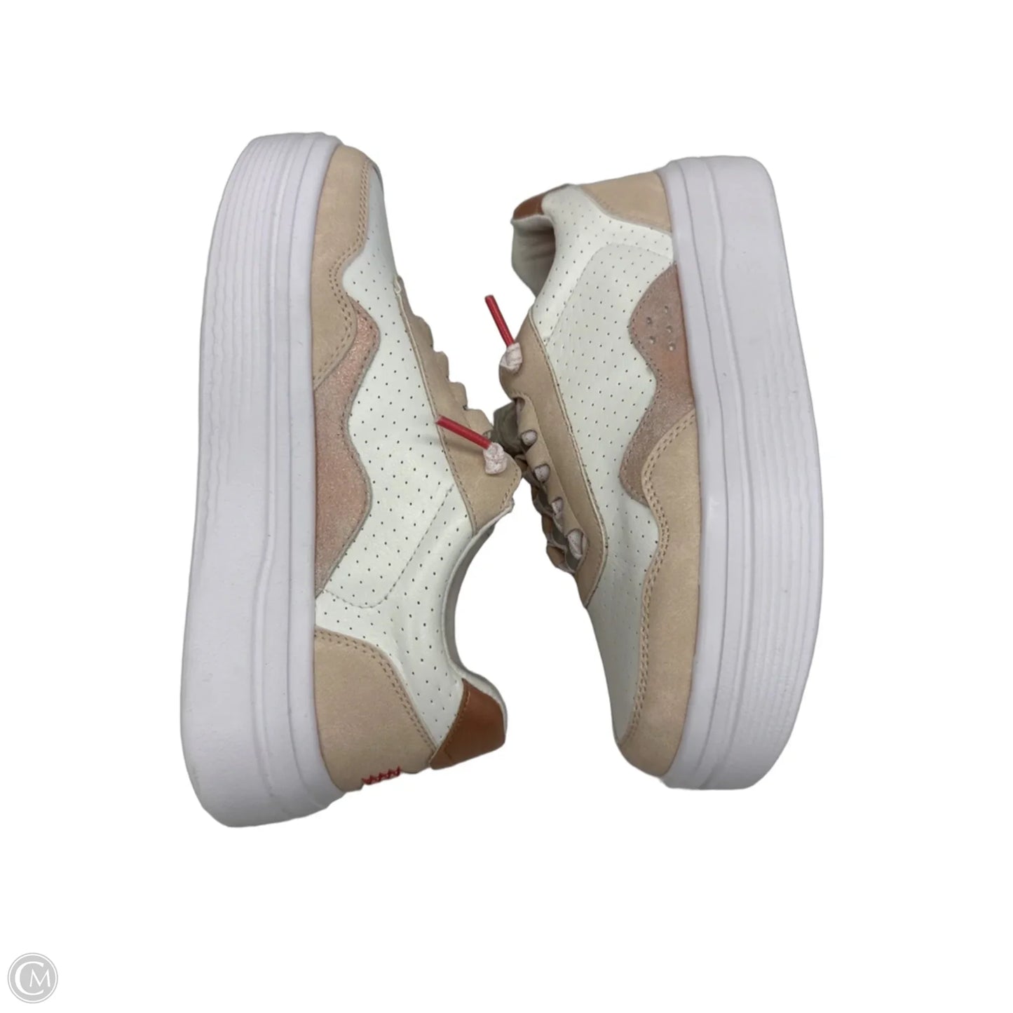 Shoes Sneakers By Hey Dude In Pink & White, Size: 6